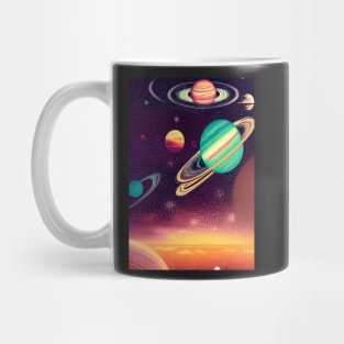 COLORFUL PLANETS Mug